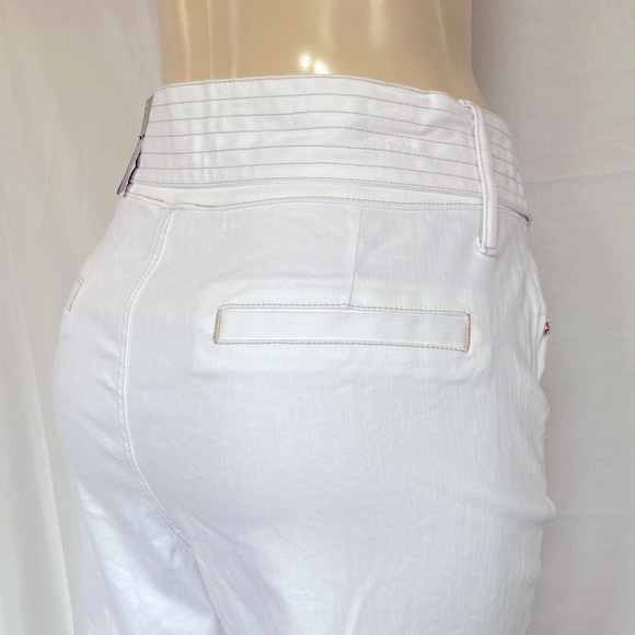 INC International Concepts Wide Leg Pants Size 16R White Color Belted NWT - Picture 2 of 8